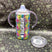 Child Size- 'FLUORESCENT LEOPARD' insulated 12 oz SIPPY/STRAW cup