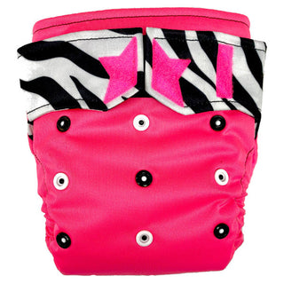Buy neon-pink-zebra RagaBabe 2-Step Cloth Diapers