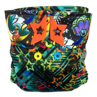 Buy teal-grunge RagaBabe Newborn All-In-One Cloth Diapers