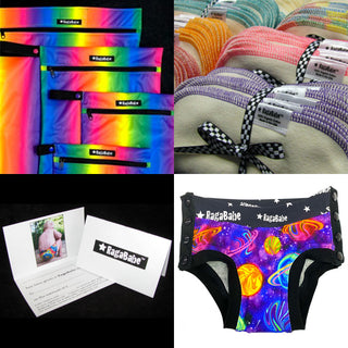 RagaBabe Cloth Diapers also has trainers, undies, laundry bags, and wipes.