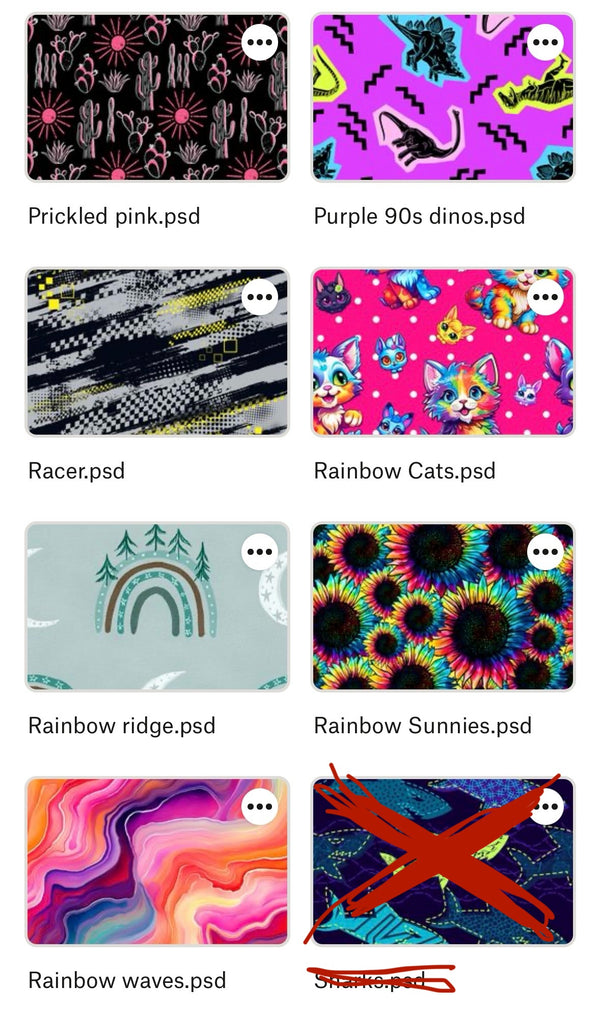 Limited Customer Print Spots ROUND 1