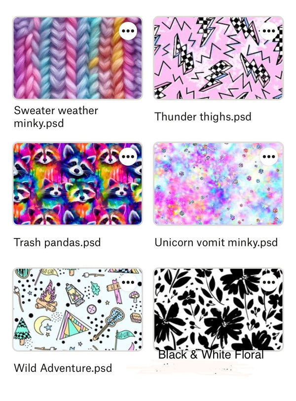Limited Customer Print Spots ROUND 1