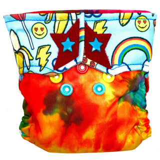 Buy california-tie-dye RagaBabe Newborn All-In-One Cloth Diapers