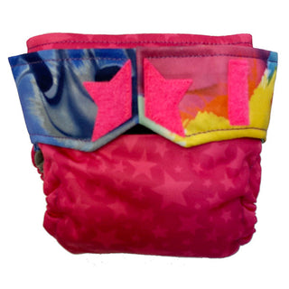 Buy hot-pink-stars-v RagaBabe Newborn All-In-One Cloth Diapers