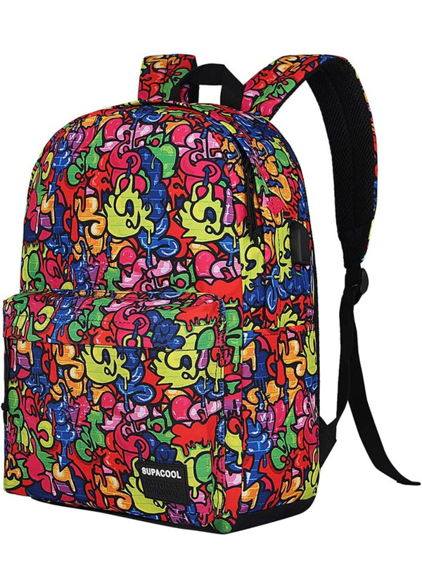 Embroidered Backpack/Diaper Bag