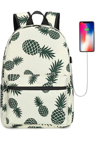 Buy pineapple-embroidered-bag-form-needed-53-95 Embroidered Backpack/Diaper Bag