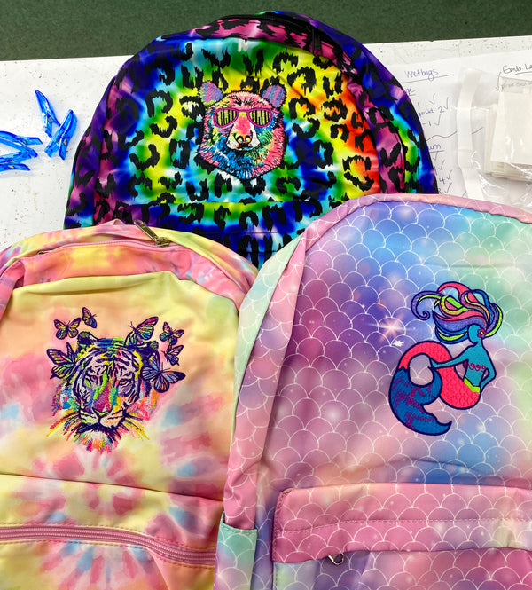 Embroidered Backpack/Diaper Bag
