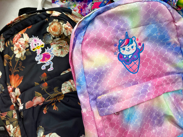 Embroidered Backpack/Diaper Bag