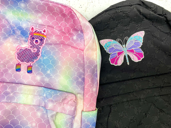 Embroidered Backpack/Diaper Bag