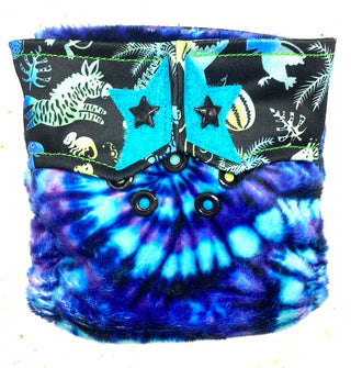 Buy indigo-tie-dye-minky RagaBabe Newborn All-In-One Cloth Diapers