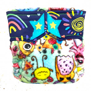 Buy sparkle-alien-minky RagaBabe Newborn All-In-One Cloth Diapers