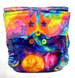 Buy lava-lamp-planets-minky RagaBabe Newborn All-In-One Cloth Diapers