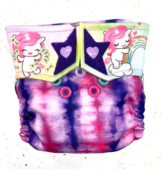Buy purpleberry-tie-dye RagaBabe Newborn All-In-One Cloth Diapers
