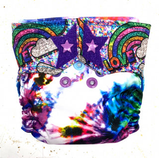 Buy jewel-tie-dye RagaBabe Newborn All-In-One Cloth Diapers