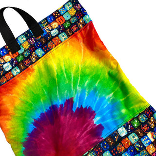 Buy dice-with-hippie-tie-dye-pocket RagaBabe Large Hanging Diaper Laundry Bags