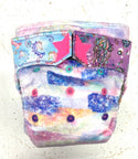 NEW PRINT OF THE DAY 'OPAL GLITTER MINKY' Non-Embroidered Diaper
